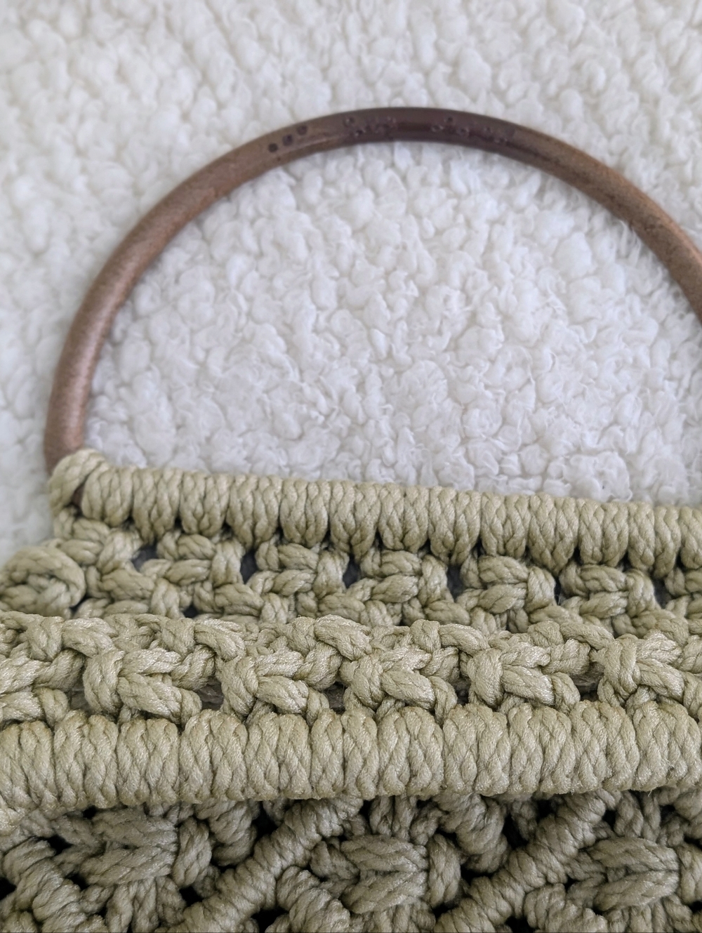 Handmade Macrame Handbag - Picture 6 of 12